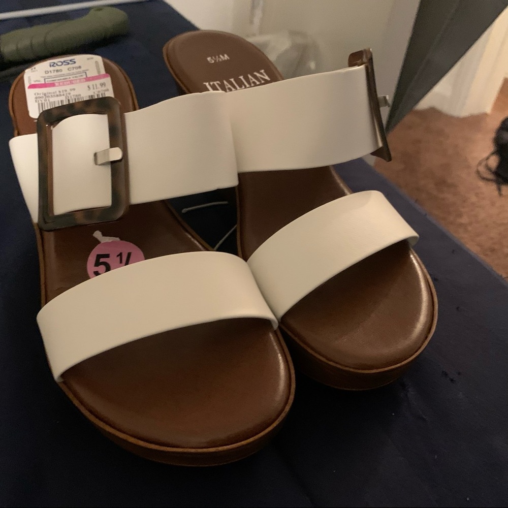 Italian Leather Wedges